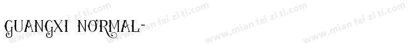 guangxi normal字体转换